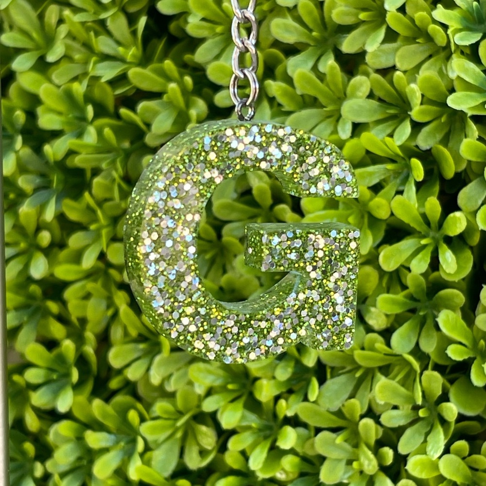 Monogram Resin Keychain - Picture 7 of 9